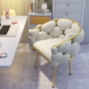كرسي تزيين اسكندنافي للفتيات كرسي مريح لغرفة . Scandinavian vanity chair for girls comfortable chair for room