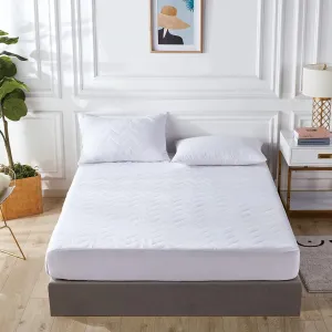 100% Ultra-Soft Cotton Quilted Anti-Microbial Mattress Cover Protector | King Single Size