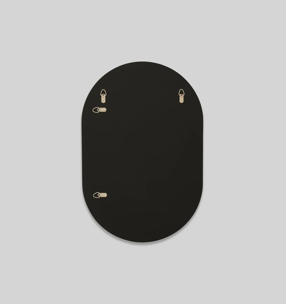 Bjorn Oval Black Rim Mirror - PRE ORDER