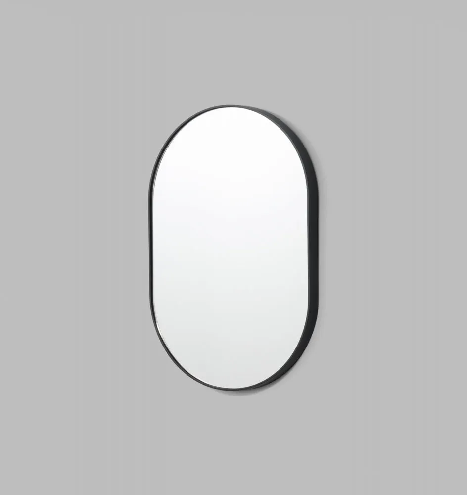 Bjorn Oval Black Rim Mirror - PRE ORDER