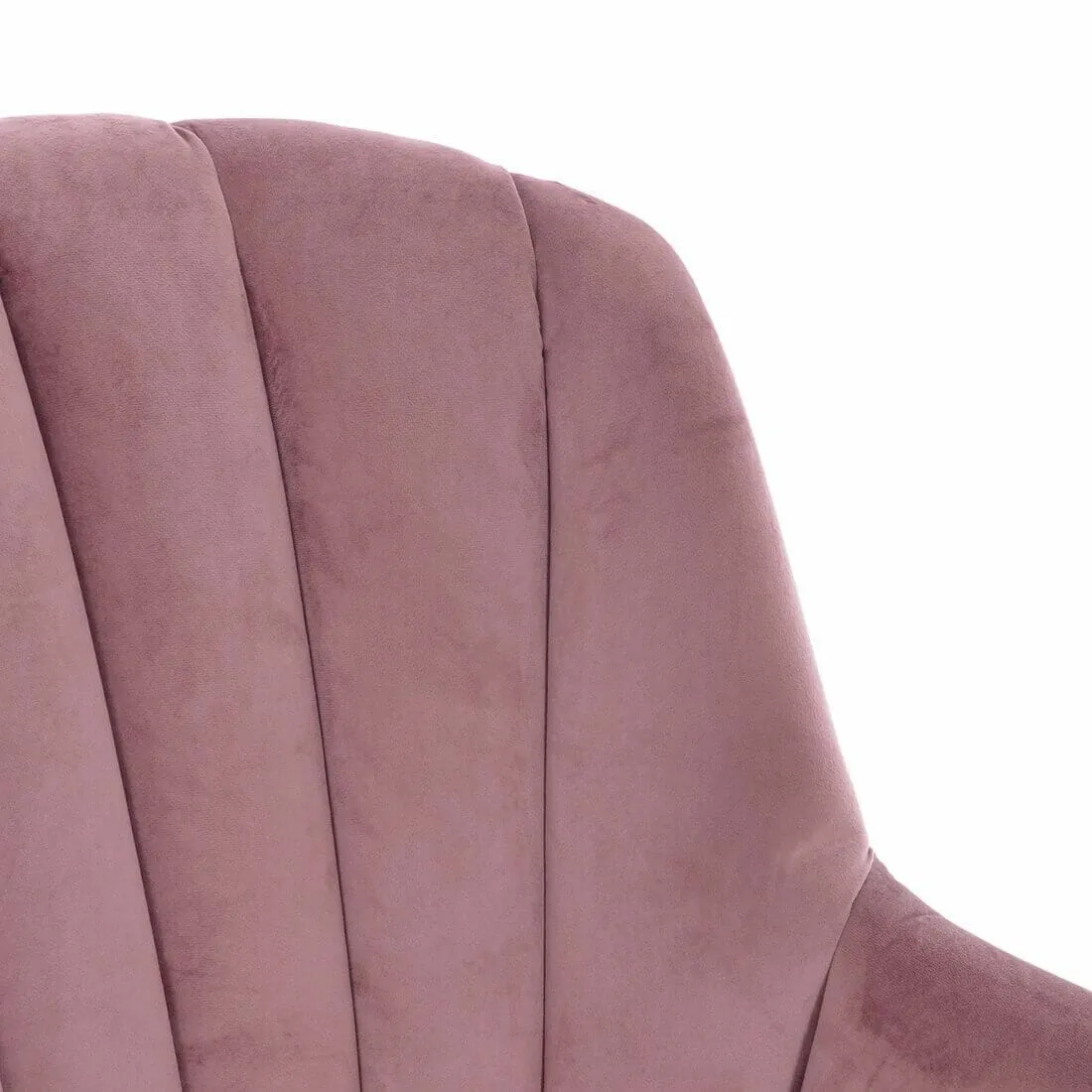 Hodge & Hodge Oyster Shape Armchair With Velvet Style Cover