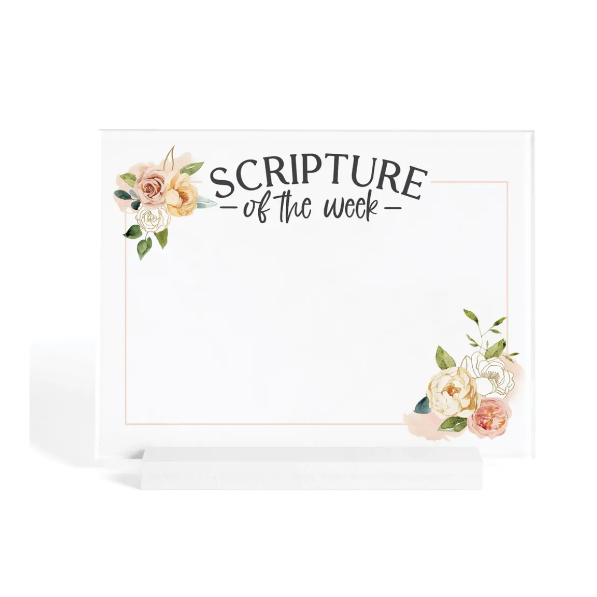 P. Graham Dunn Scripture of the Week Dry Erase Marker Board with Wooden Base