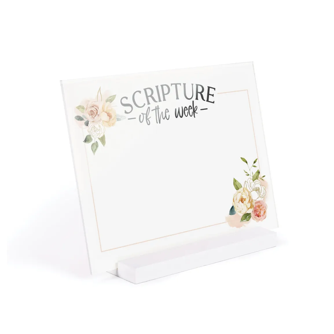 P. Graham Dunn Scripture of the Week Dry Erase Marker Board with Wooden Base