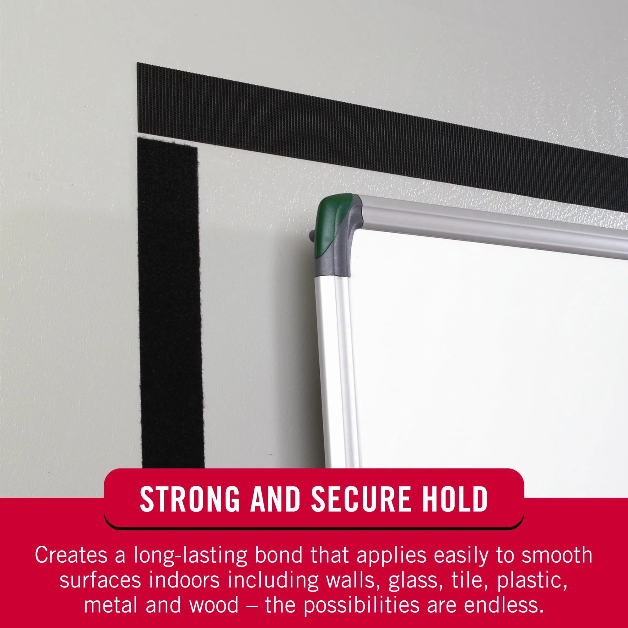 VELCRO Brand 5 Ft x 3/4 In | White Tape Roll with Adhesive | Cut Strips to Length | Sticky Back Hook and Loop Fasteners | Perfect for Home, Office or Classroom